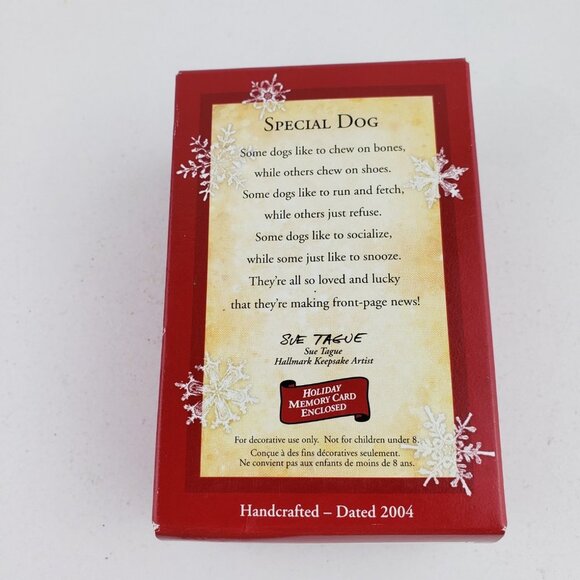 Hallmark Keepsake Special Dog Photo Holder Ornament NWT - Picture 6 of 6